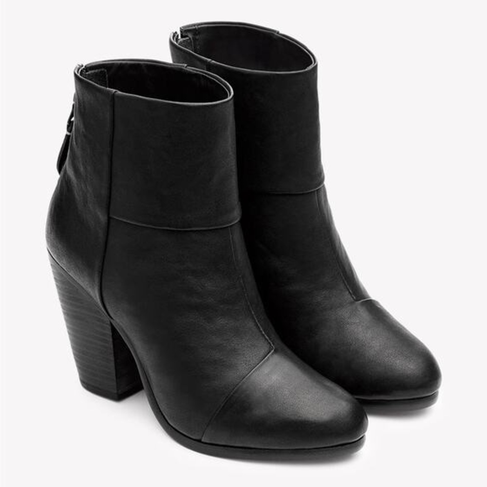 Rag & Bone Black Newbury Ankle Boots, size 39